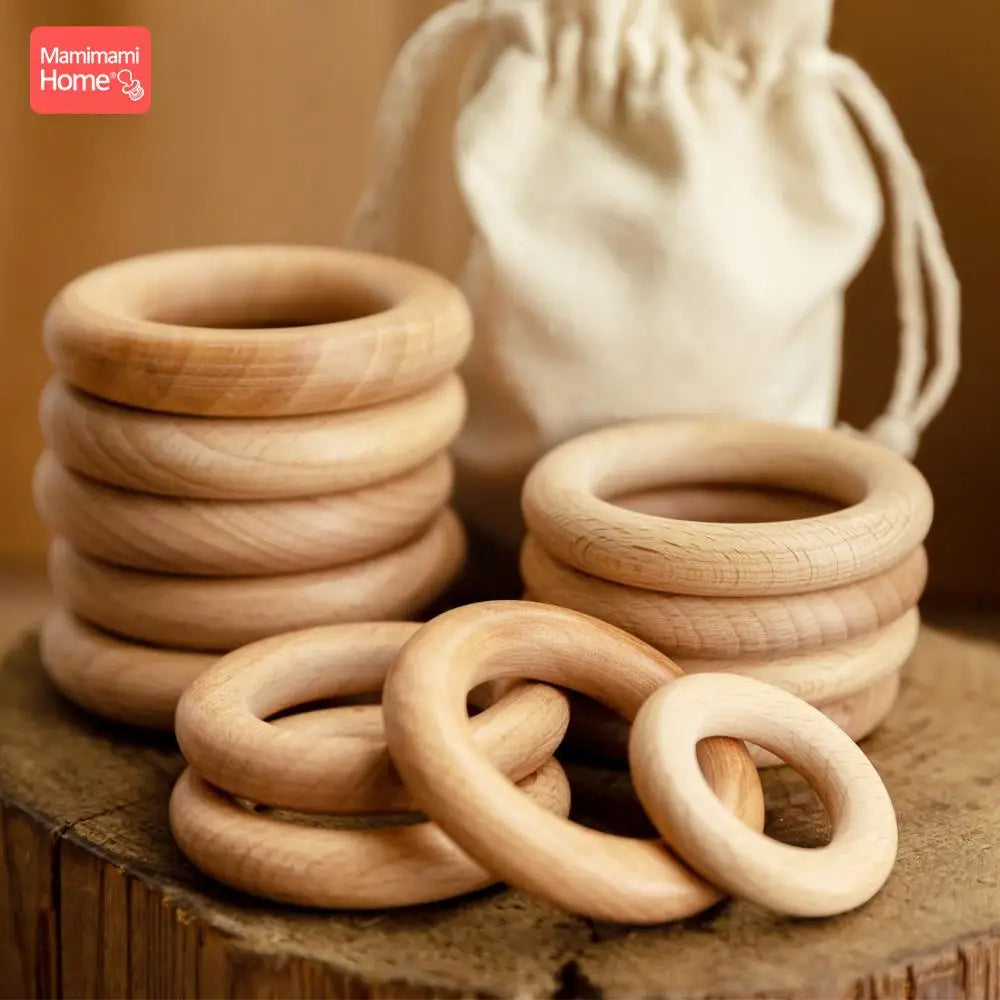 Natural Wooden Teething Ring