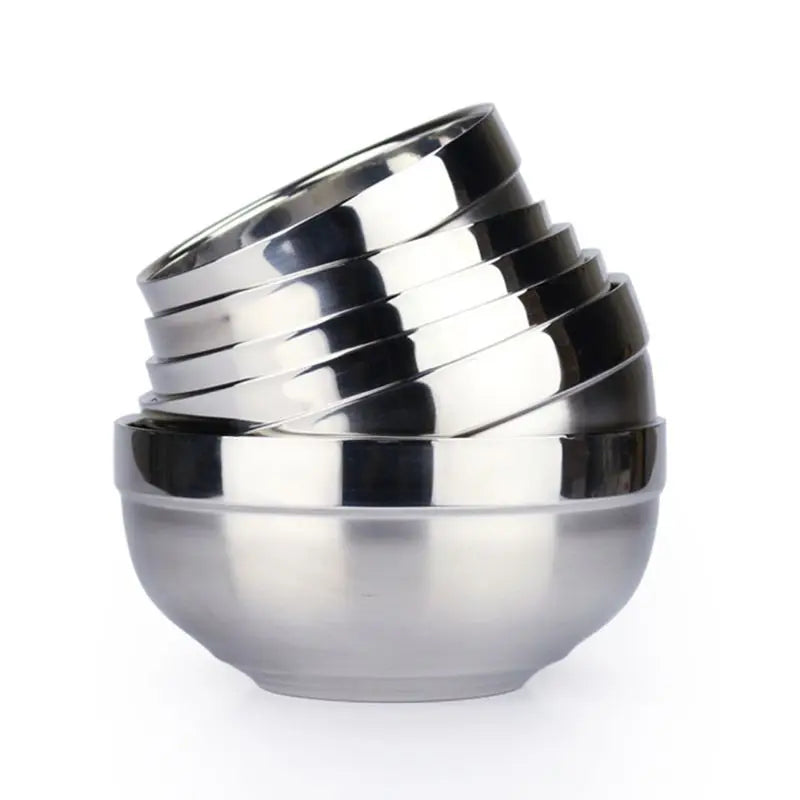 Eco-Friendly Double Layer Thermal Insulation Anti-Rust Stainless Steel Bowl