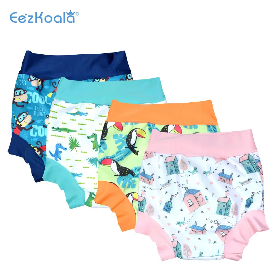 Fun, Leakproof Swimming Diaper with High Waist