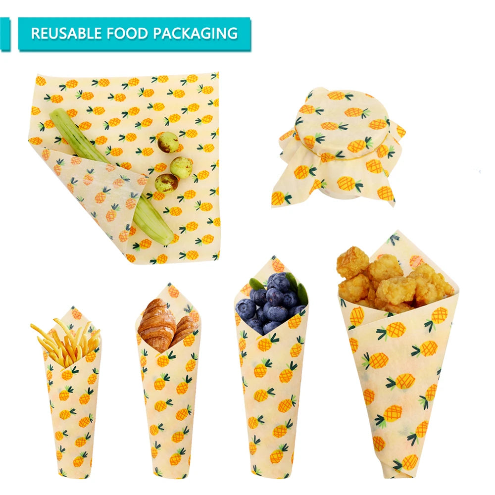 Eco-Friendly Beeswax Reusable Food Wrap Roll - Embrace Zero Waste!