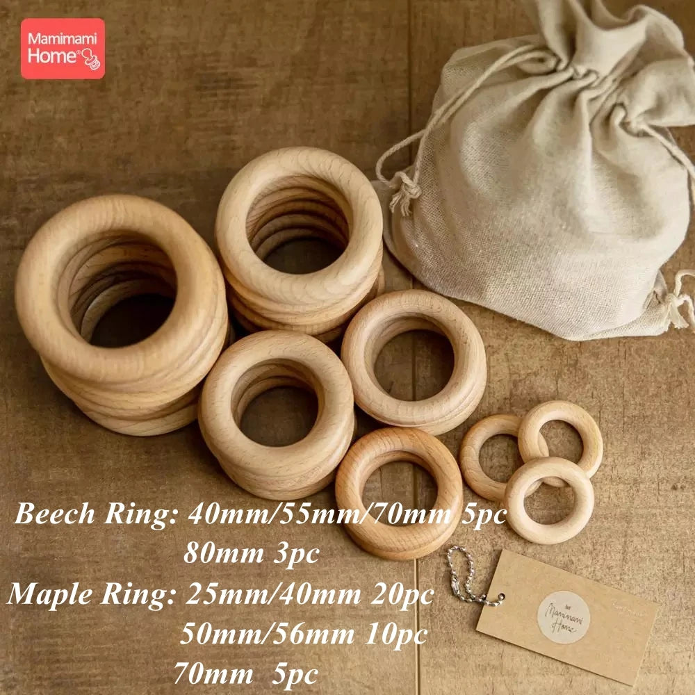 Natural Wooden Teething Ring