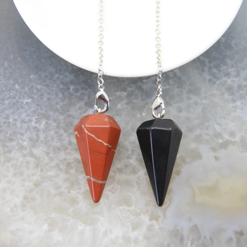 Natural Stone/Crystal Healing Pendant Pendulum