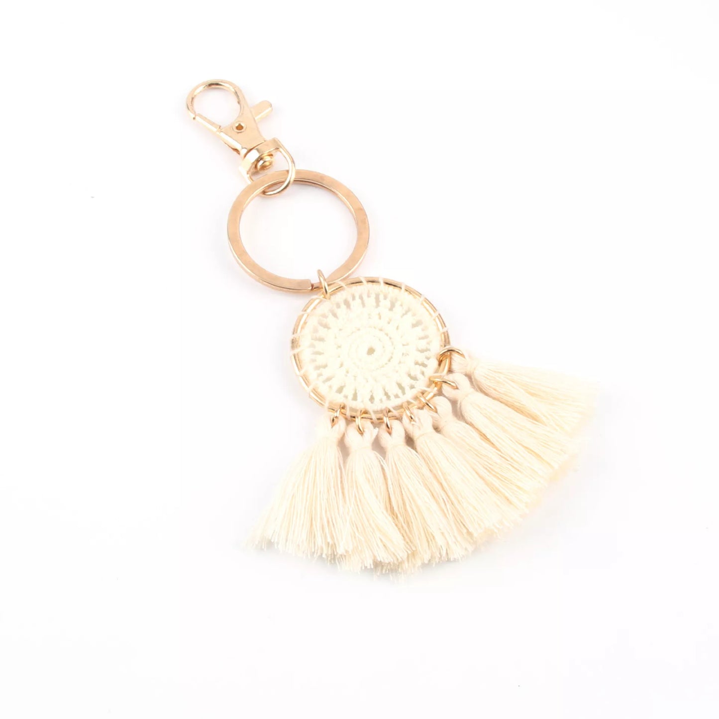 Bohemian Dream Catcher Keychain with Tassel