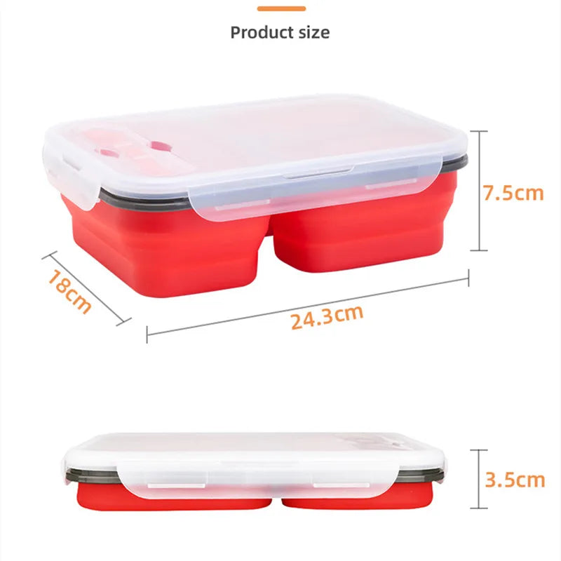 Eco-Friendly Silicone Collapsible Lunch Box