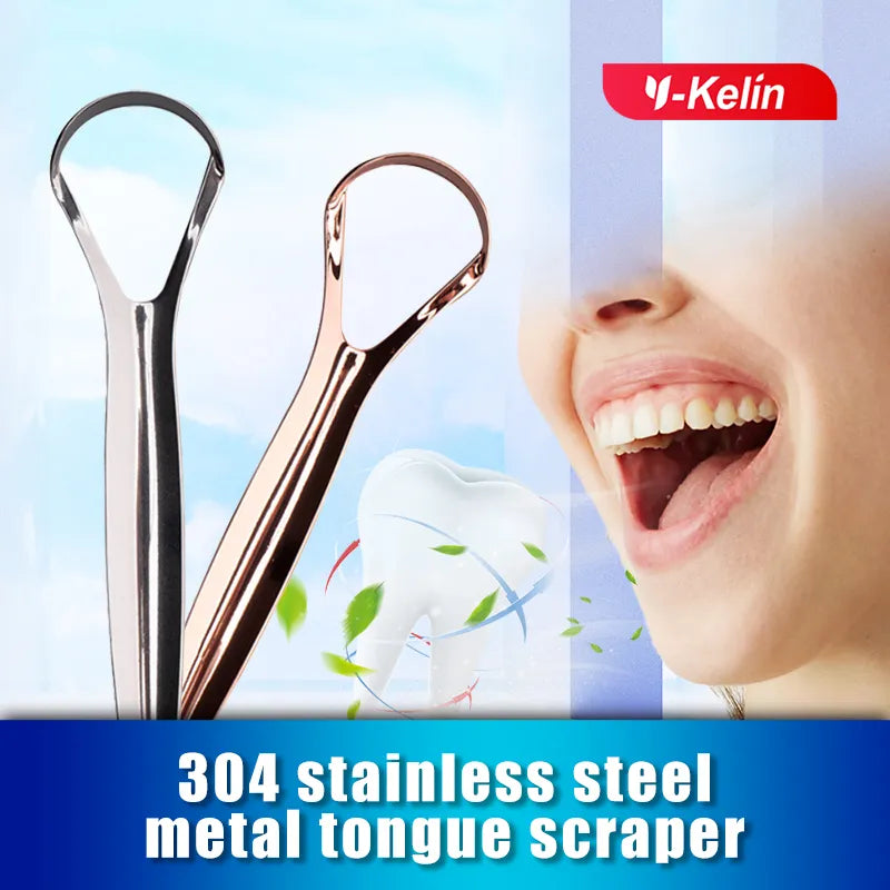 Stainless Steel Tongue Cleaner Reusable & Eco-friendly Fresh Breath Oral Care