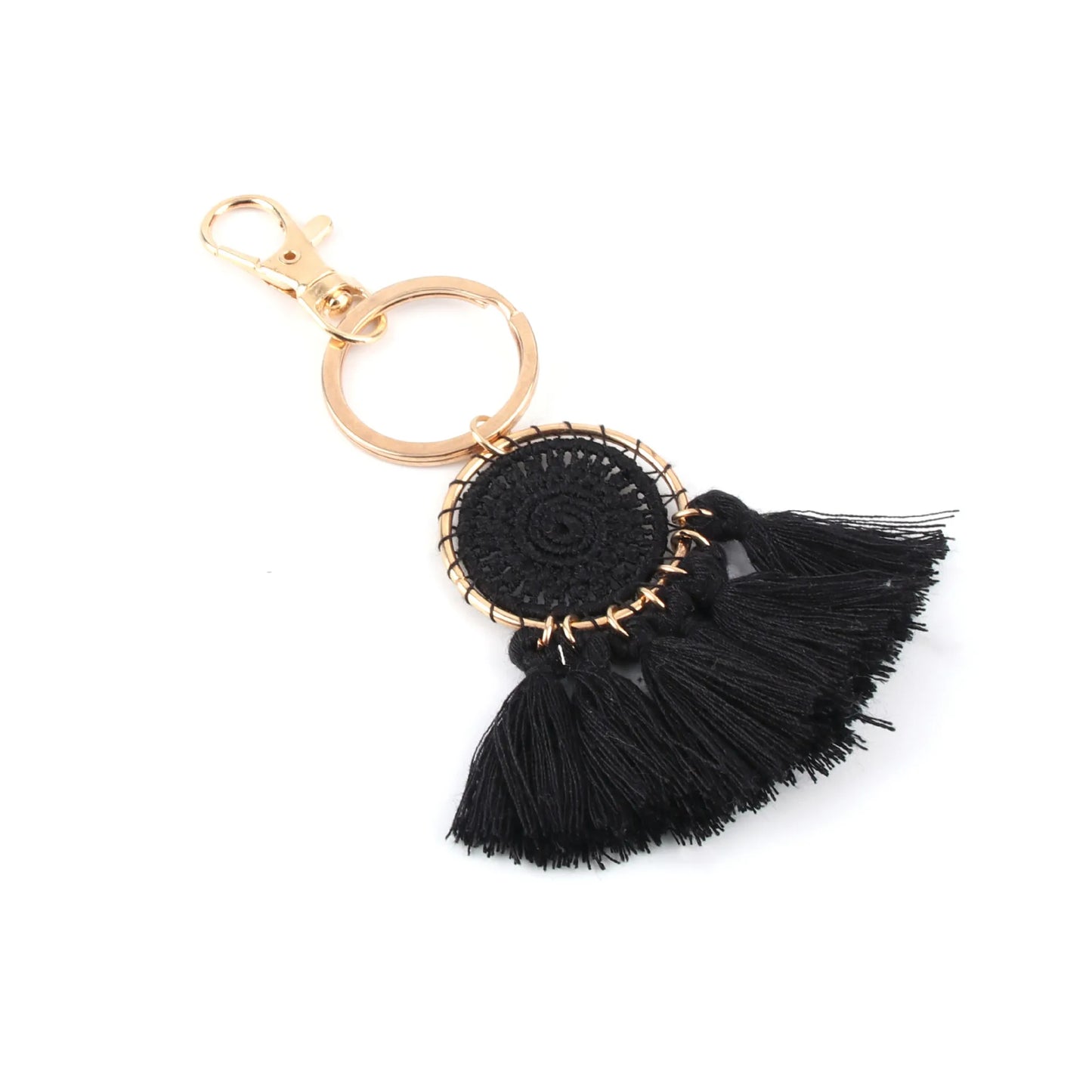 Bohemian Dream Catcher Keychain with Tassel