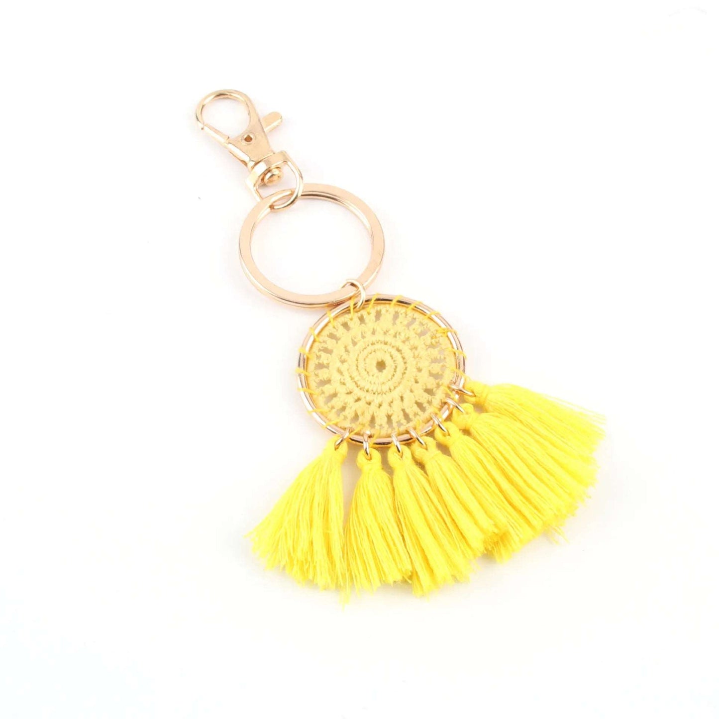 Bohemian Dream Catcher Keychain with Tassel