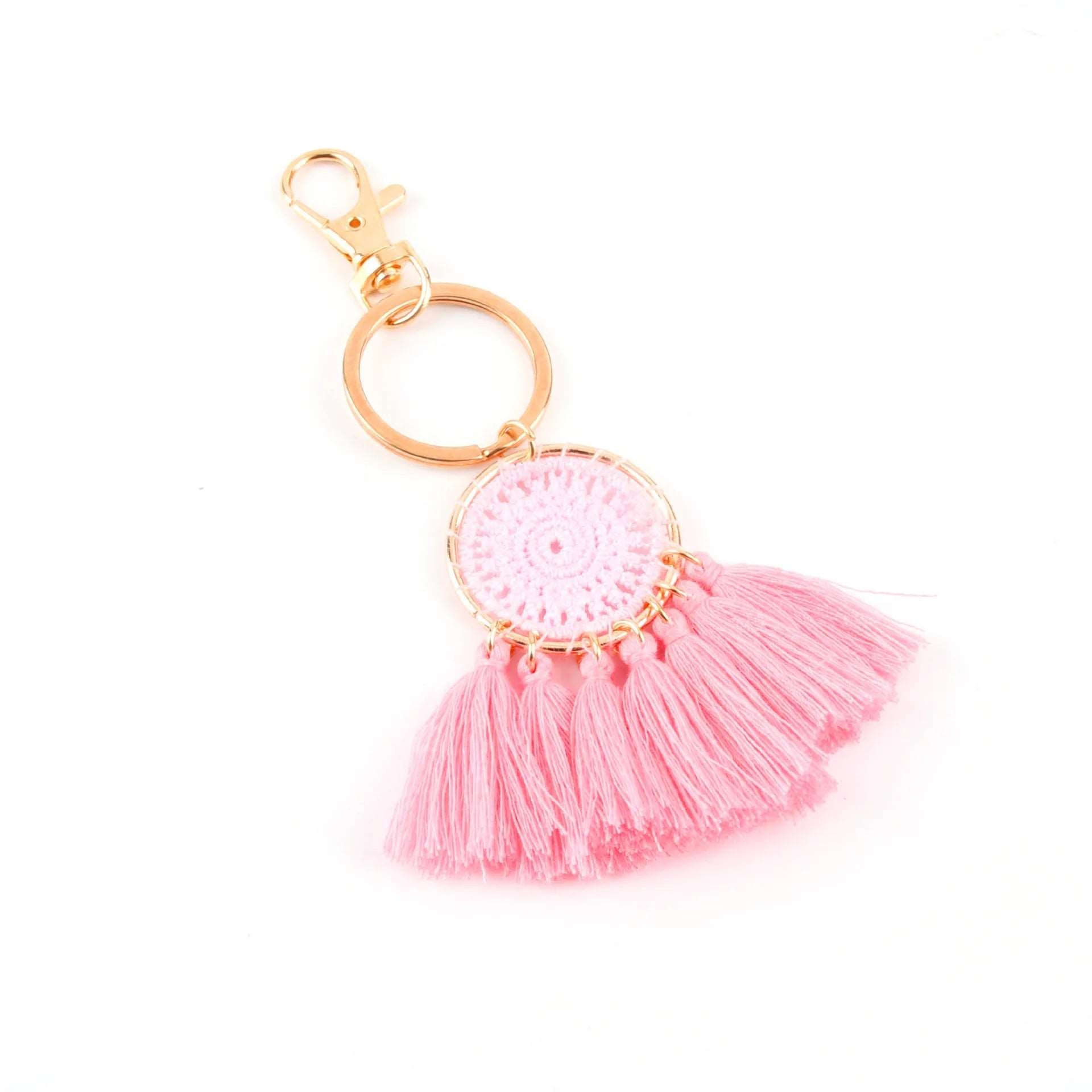 Bohemian Dream Catcher Keychain with Tassel