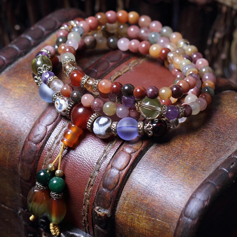 Natural Chakra Gem Stone Bracelet