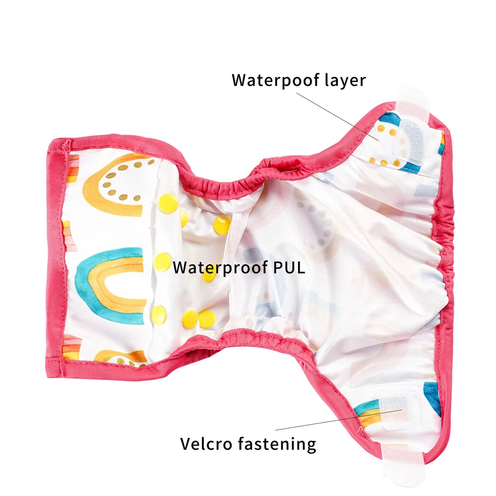 Eco-Friendly Diaper Cover Snap or Hook & Loop Closure