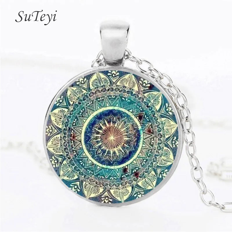 Mandala Glass Dome Jewelry