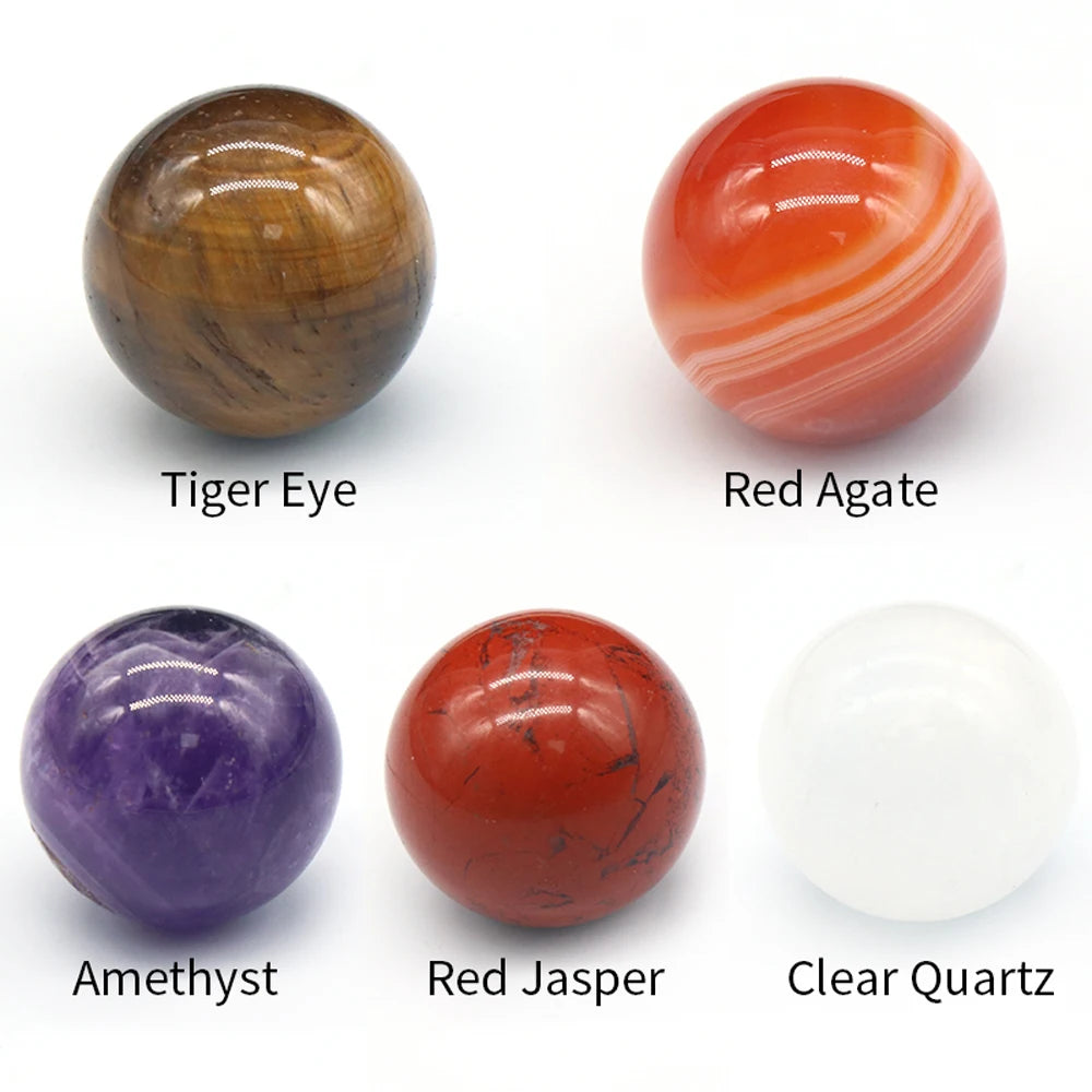 Natural Quartz Stone & Crystal Balls - Assorted Colours & Energy