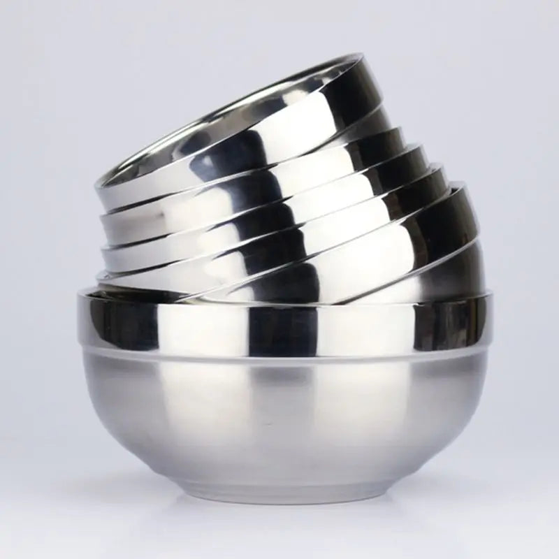 Eco-Friendly Double Layer Thermal Insulation Anti-Rust Stainless Steel Bowl