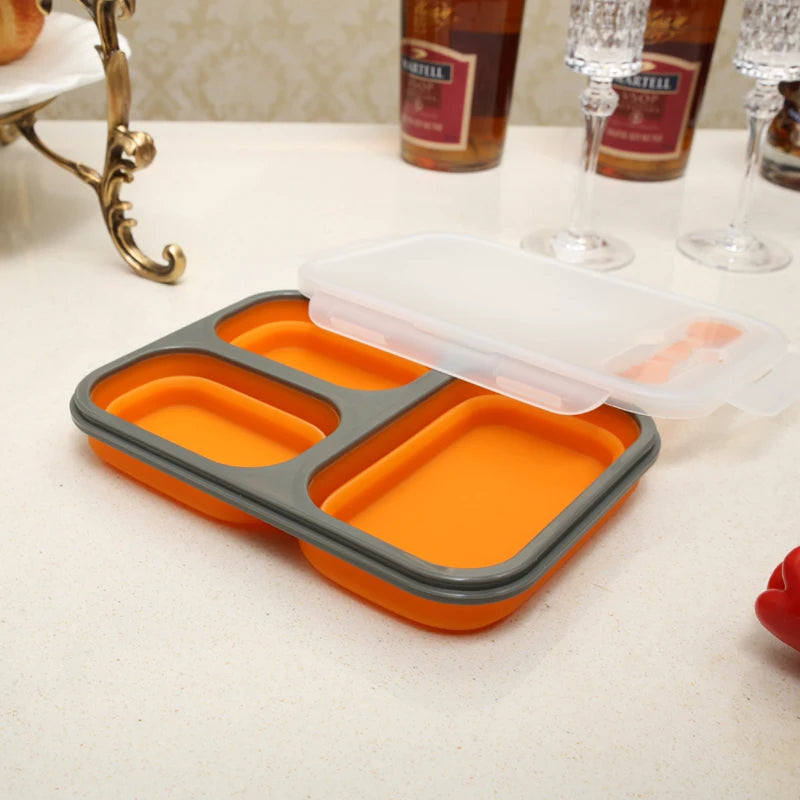 Eco-Friendly Silicone Collapsible Lunch Box