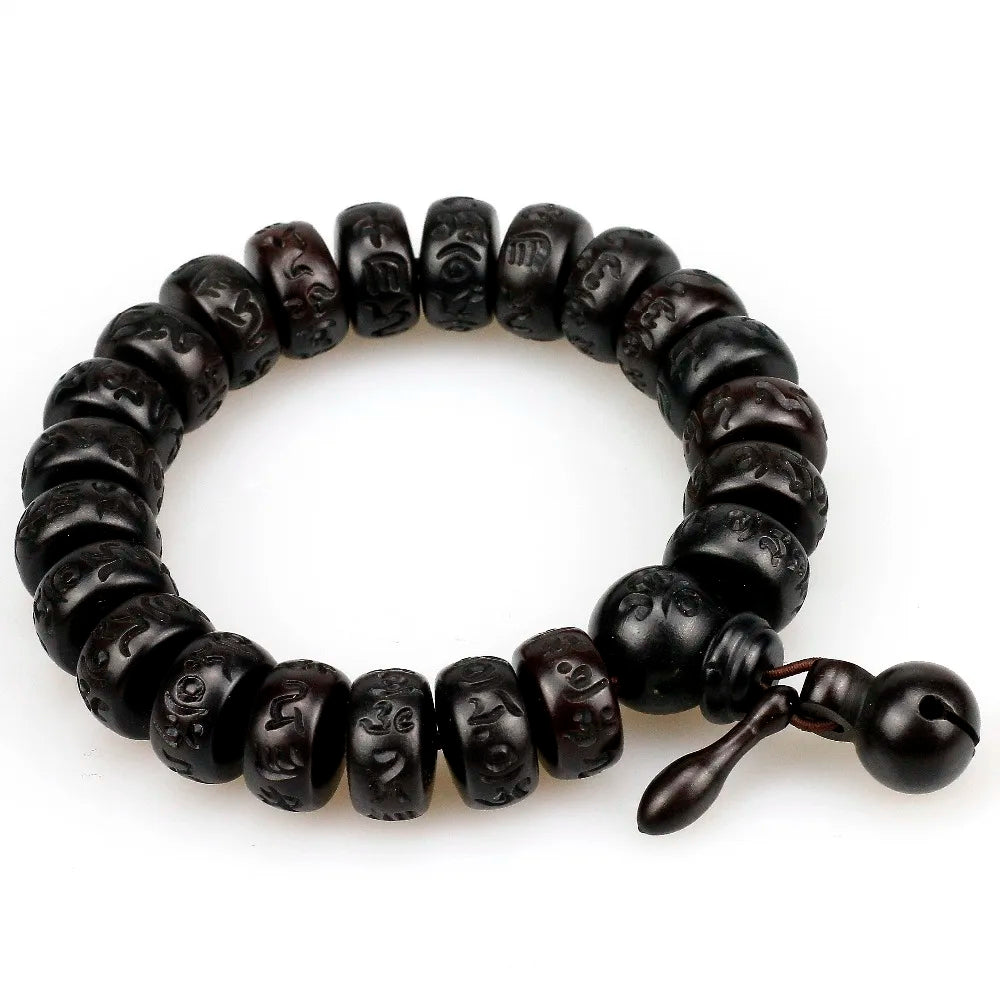 Natural Wooden Tibetan Lightning Strike Jujube Mala Beads