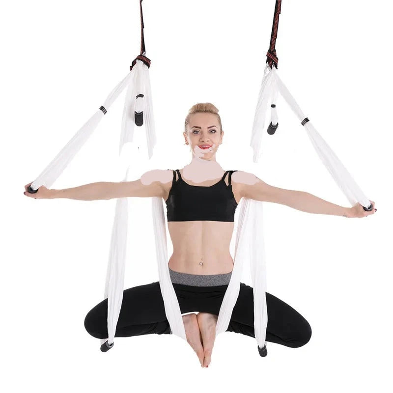 Anti-gravity Swing Hammock Parachute Fabric Inversion Therapy High Strength for Decompression Hanging