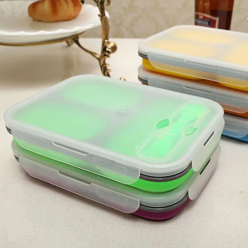 Eco-Friendly Silicone Collapsible Lunch Box