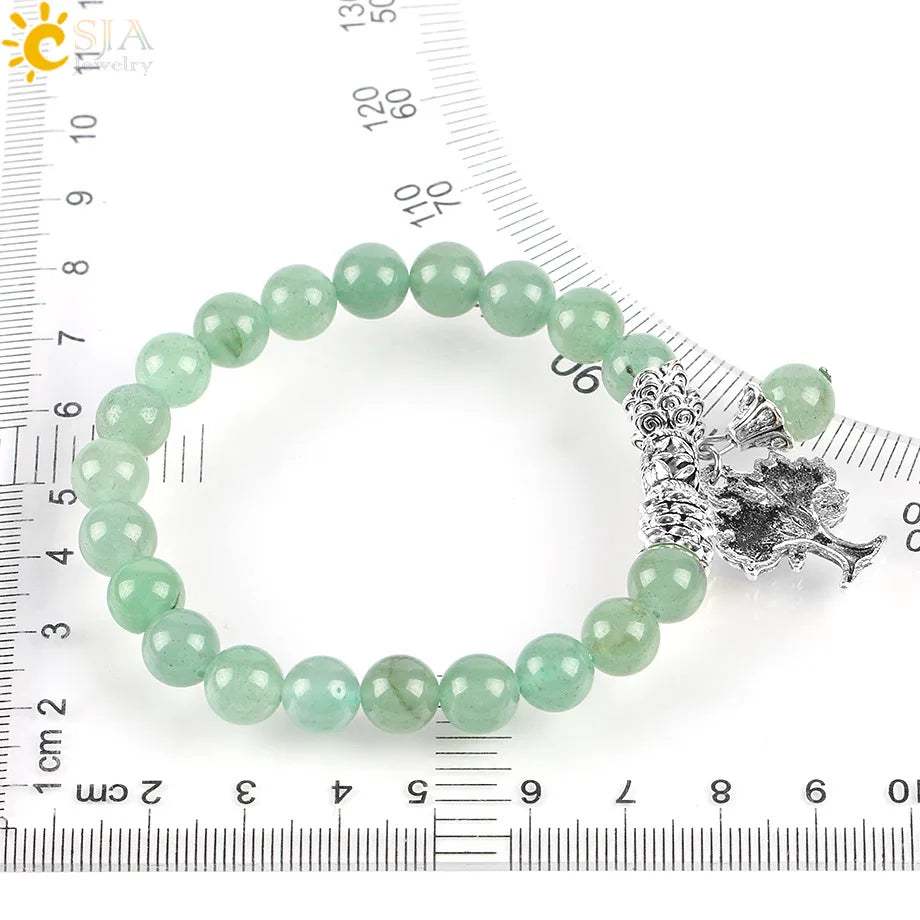 Natural Stone Bracelets with Beautiful Charms