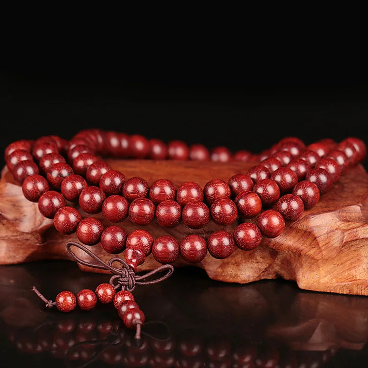 Zambian Red Sandalwood Mala Beads