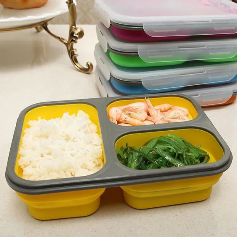 Eco-Friendly Silicone Collapsible Lunch Box