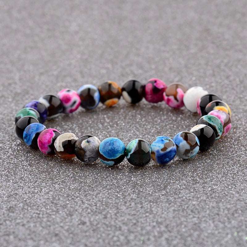 Blue Natural Stone Chakra Balancing Bracelet