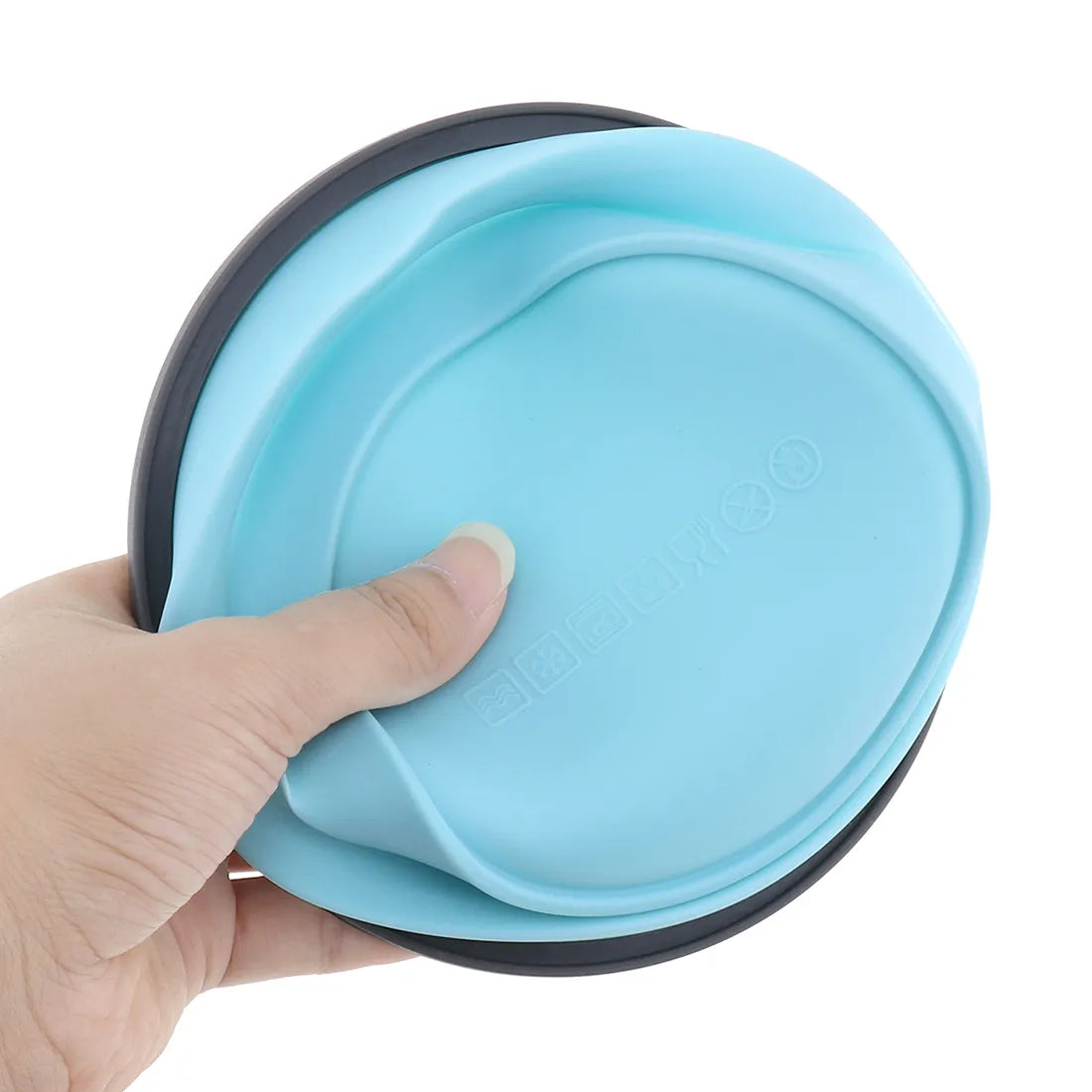 Eco-Friendly Silicone Round Folding Food Container