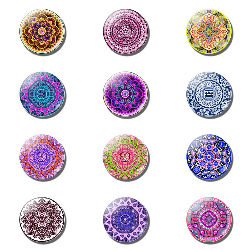 Mandala Crystal Fridge Magnets