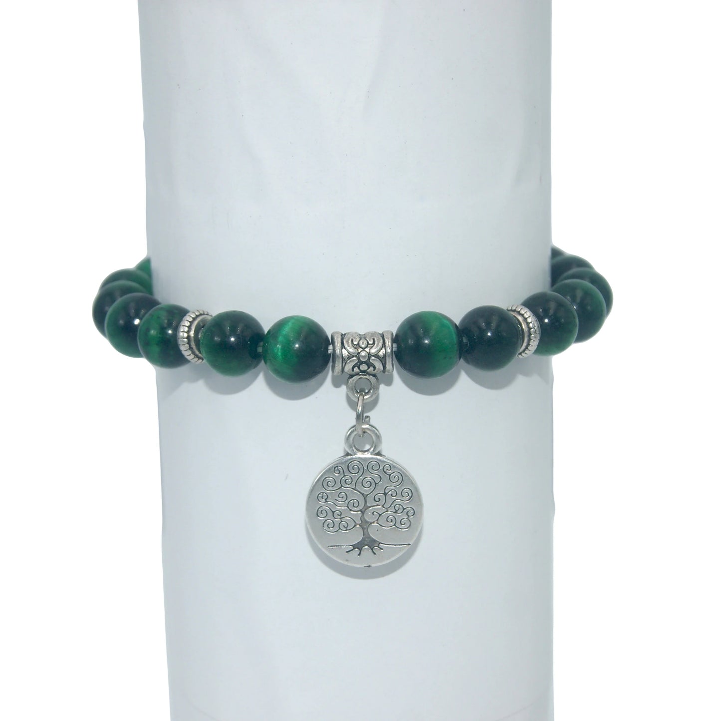 Tree Life Natural Stone Bracelet with Charm