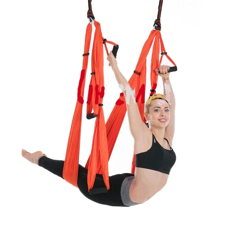 Anti-gravity Swing Hammock Parachute Fabric Inversion Therapy High Strength for Decompression Hanging