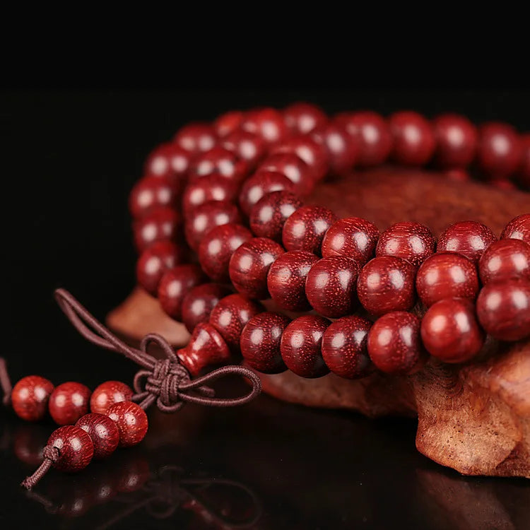 Zambian Red Sandalwood Mala Beads