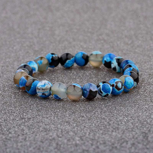 Blue Natural Stone Chakra Balancing Bracelet