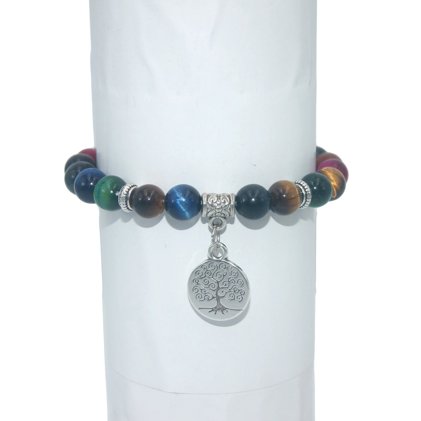 Tree Life Natural Stone Bracelet with Charm