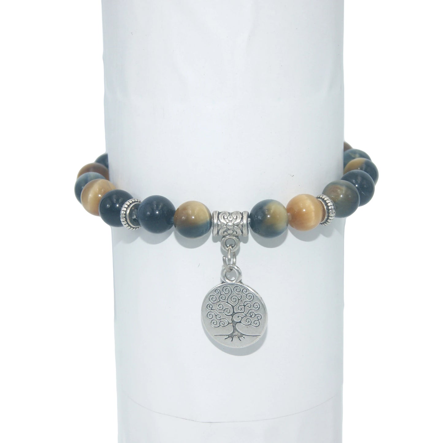 Tree Life Natural Stone Bracelet with Charm