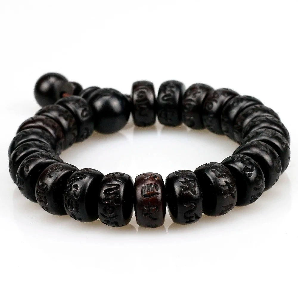 Natural Wooden Tibetan Lightning Strike Jujube Mala Beads