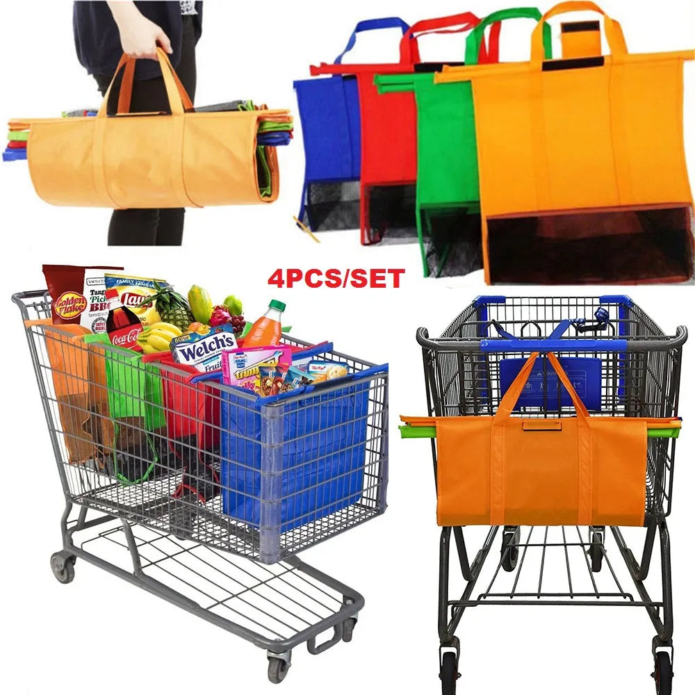 Eco-Friendly Supermarket Cart Foldable Shopping Bag