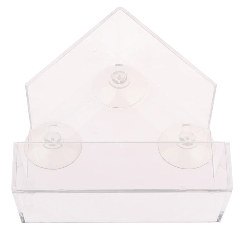 Window Viewing Acrylic Bird Feeder with Tray