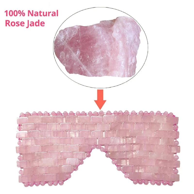 Natural Rose Quartz Gua Sha Set with Facemask