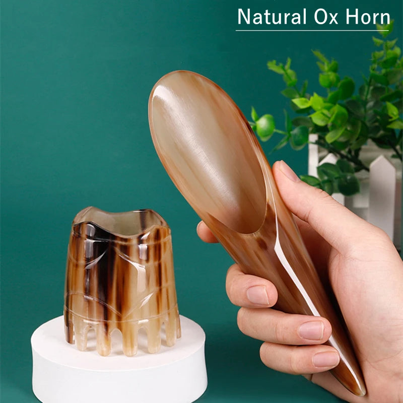 Natural Ox Horn Gua Sha Massage Scraping Tool