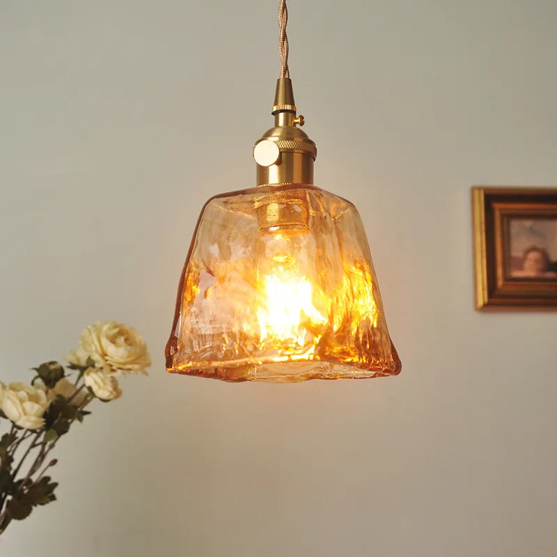 Copper & Glass LED Pendant Lamp