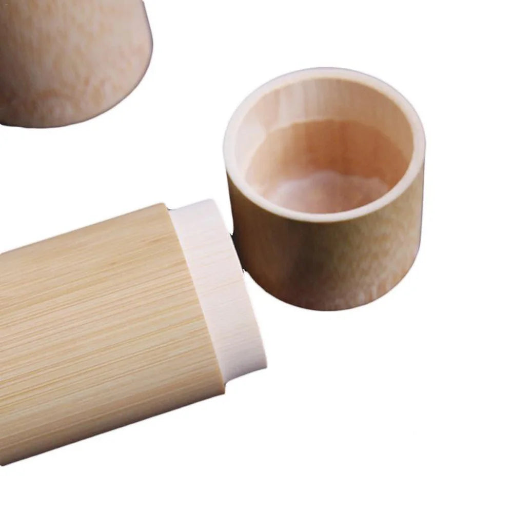 Eco-Friendly Handmade Natural Bamboo Tea Storage Canister