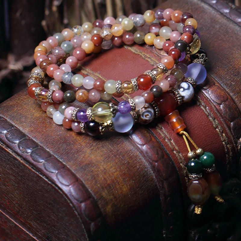 Natural Chakra Gem Stone Bracelet