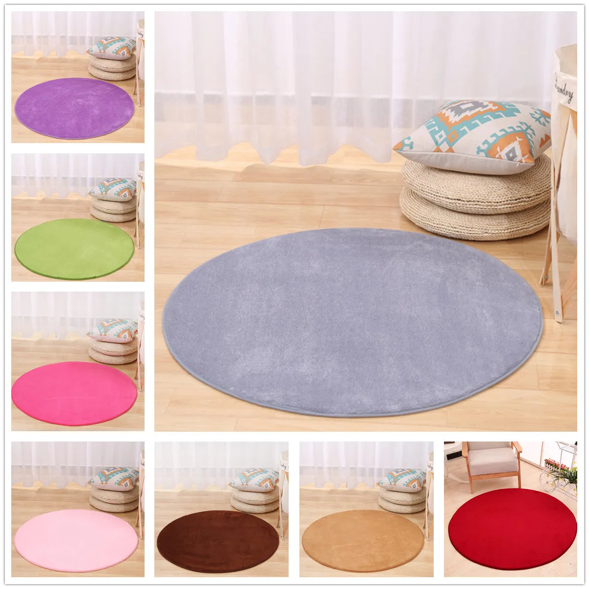 Round Carpet Anti-slip, Memory Foam Rug