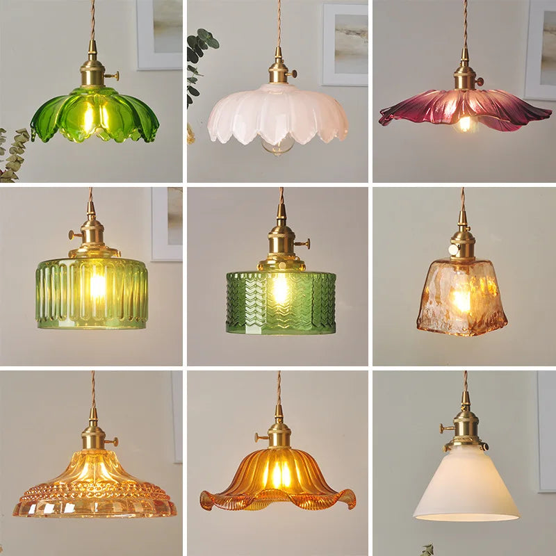 Copper & Glass LED Pendant Lamp