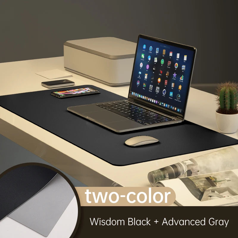 Large Colourful Waterproof PU Leather Keyboard & Mouse Desk Mat