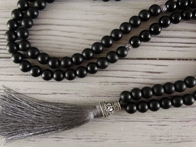 Shungite Mala Beads