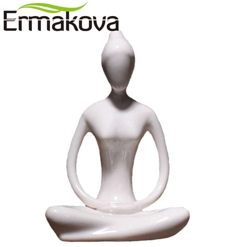 Porcelain Yoga Pose Figurines