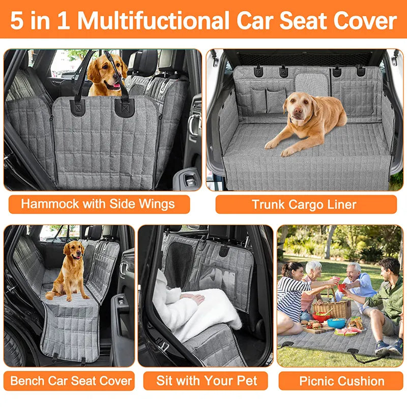 Waterproof Dog Car Seat Cover - Scratch-proof & Nonslip