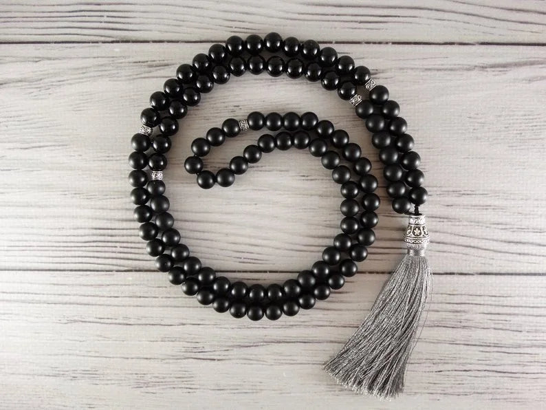 Shungite Mala Beads