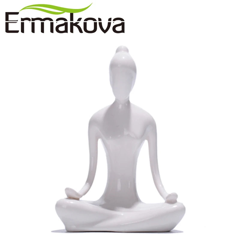 Porcelain Yoga Pose Figurines