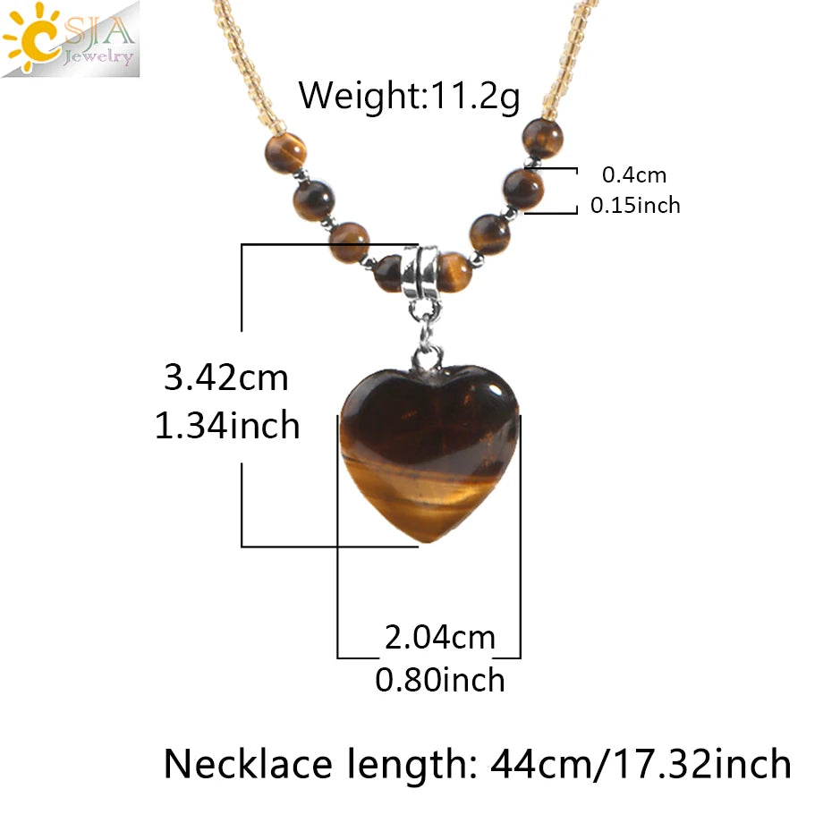 Natural Semi Precious Crystal/Stone Charm Necklace